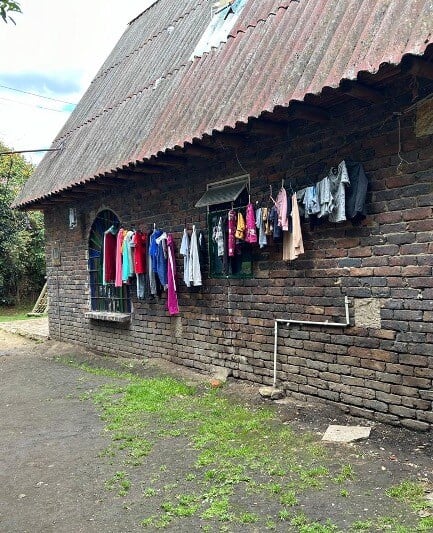 Drying outdoors